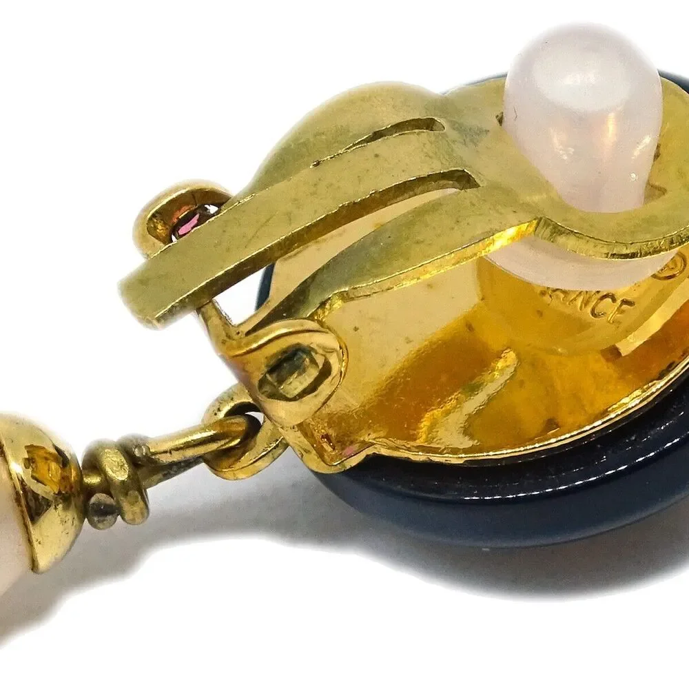 Chanel Artificial Pearl Dangle Earrings #124668C10B - Picture 3 of 4